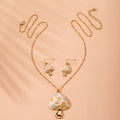 Fashion Dripping Oil Mushroom Retro Long Necklace Women