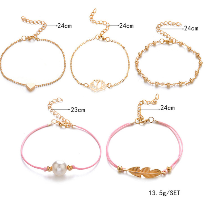 Vintage Turtle Heart Map Charm Bracelets Set For Women 2 New Design Stone Beads Infinite Bracelet Boho Jewelry Wholesale