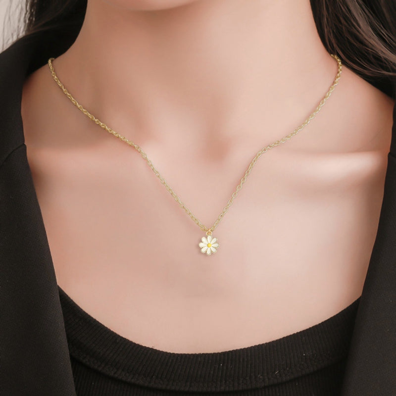 Fashion Small Daisy Sweet Flower Necklace