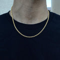 European And American Classic Twist Chain Titanium Steel Necklace