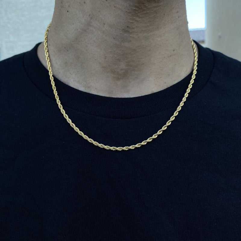 European And American Classic Twist Chain Titanium Steel Necklace