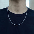 European And American Classic Twist Chain Titanium Steel Necklace
