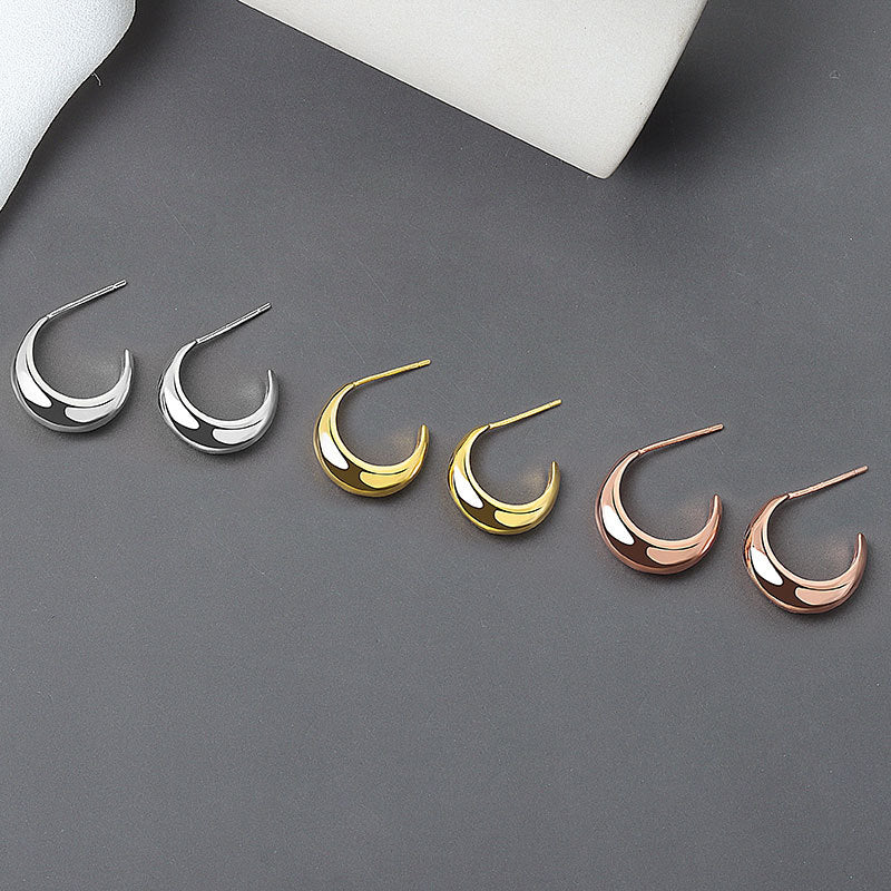 C-shaped Earrings Female All-match Earrings