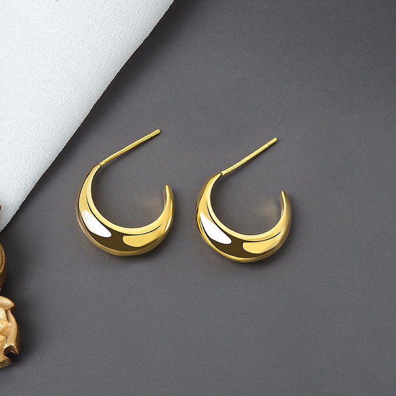 C-shaped Earrings Female All-match Earrings