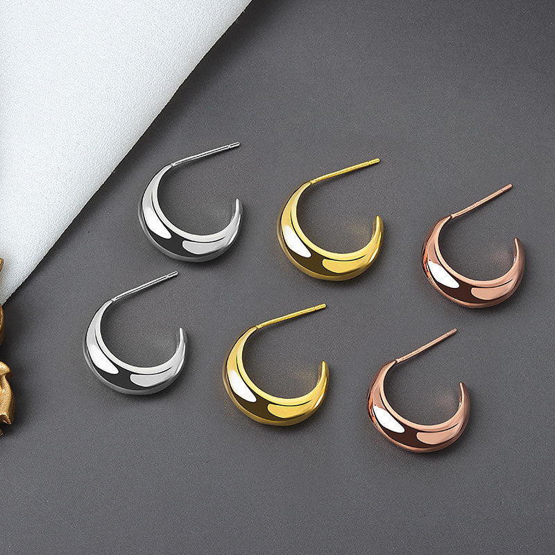 C-shaped Earrings Female All-match Earrings