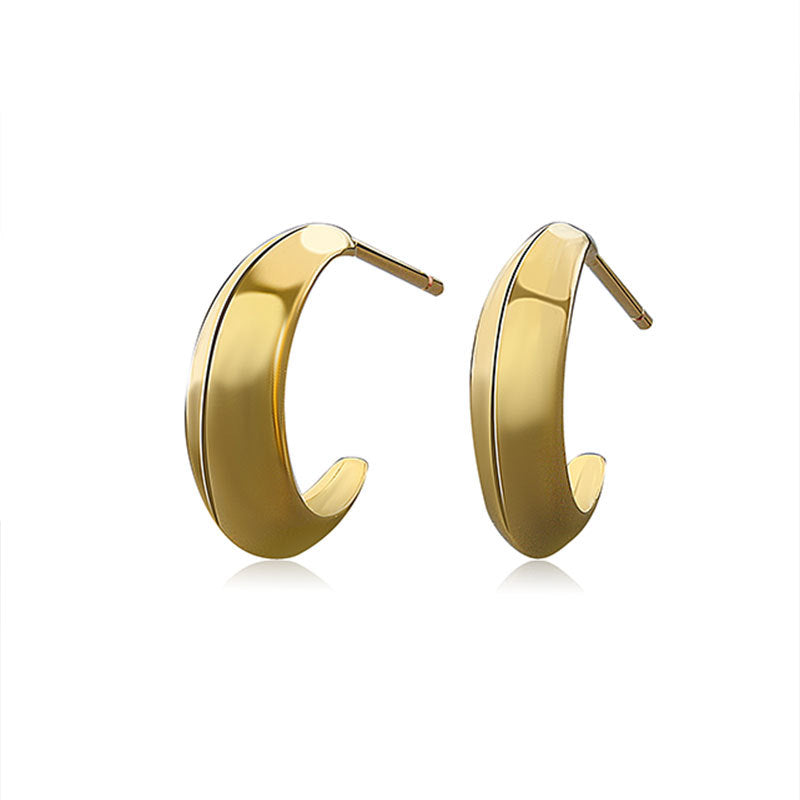 C-shaped Earrings Female All-match Earrings