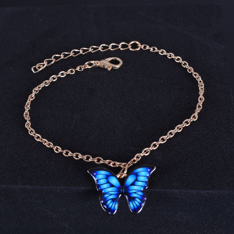 Fantasy Butterfly Pendant Anklet Bracelet