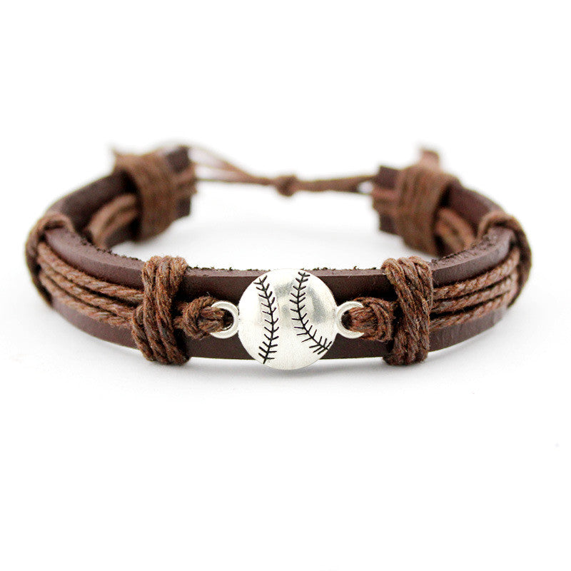 Tennis Hand-woven Cowhide Bracelet, First Layer Leather Bracelet