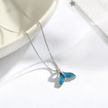 Japan And South Korea Simple Dream Blue Mermaid Tail Necklace Female Sen Fashion Creative Net Red Clavicle Chain Pendant Wholesale