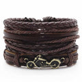 Cowhide braided bracelet