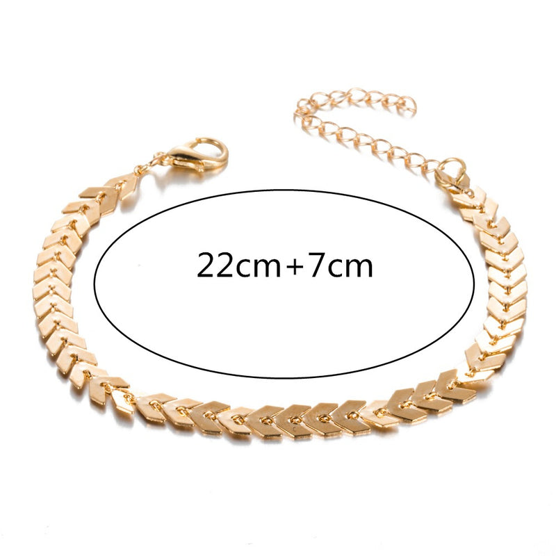 Punk Metal Chain Summer Beach Anklet Women