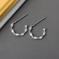 C-shaped Twist Earrings Female Irregular Twist Earrings