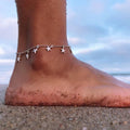 Cute heart love double layer anklet