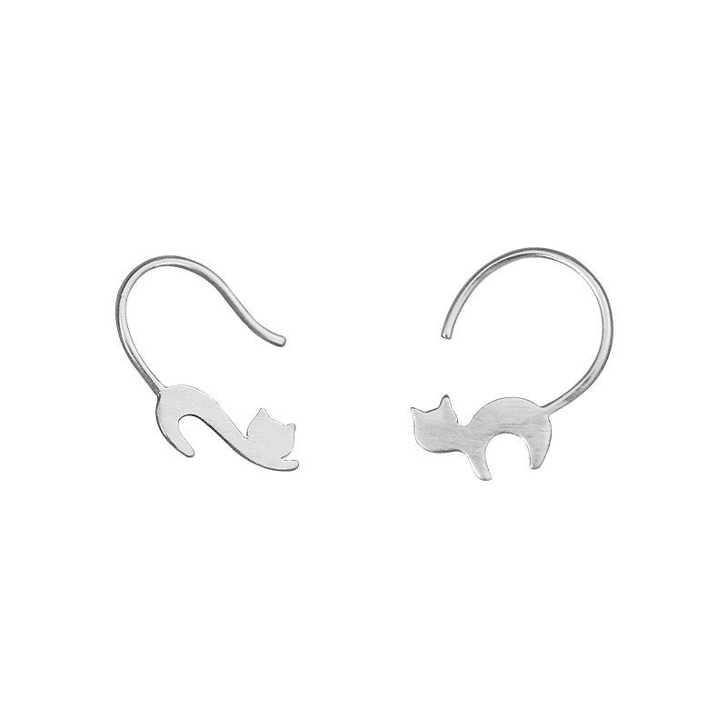 S925 Silver Earrings Female Simple Niche Ins Earrings