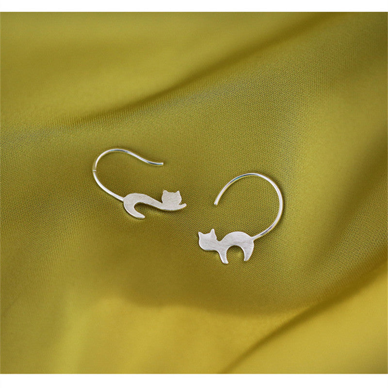 S925 Silver Earrings Female Simple Niche Ins Earrings