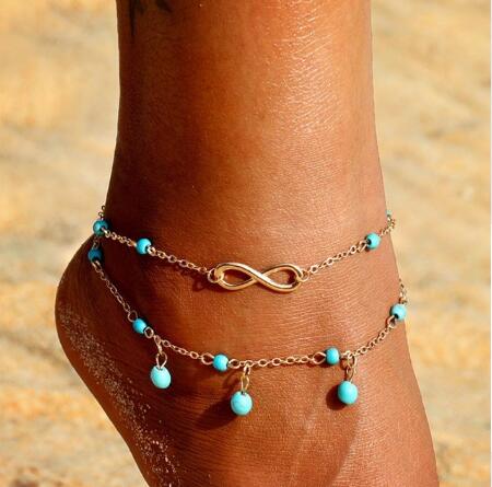 Pineapple Pendant Anklet Beads 2021 Summer Beach Foot Jewelry Fashion Style Anklet