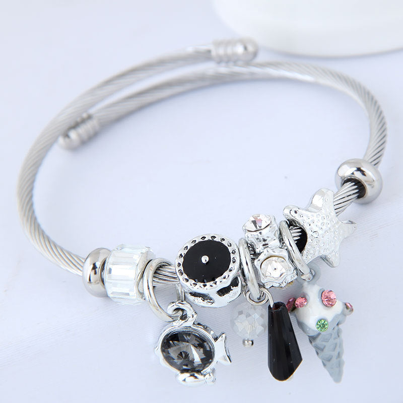 Stainless steel fashion DIY bracelet