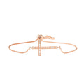 Classic zircon cross bracelet