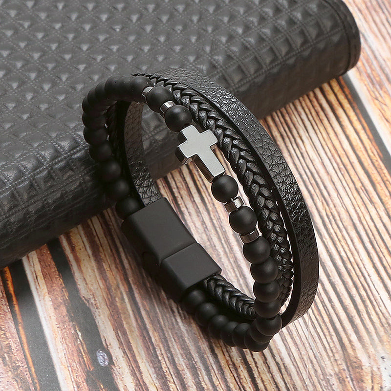 Stainless Steel Hand Woven Men's Bracelet