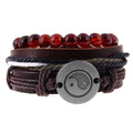 Alloy Gossip Leather Bracelet