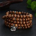 108 bracelets Buddha OM lotus pendant handmade necklace