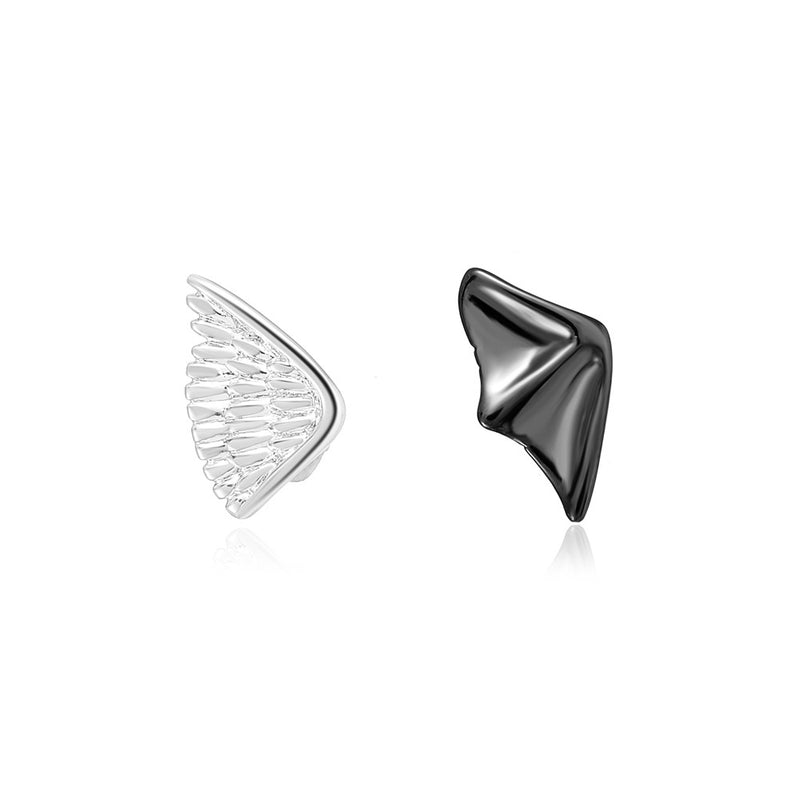 Niche Design Angel And Devil Ear Studs Ins Style