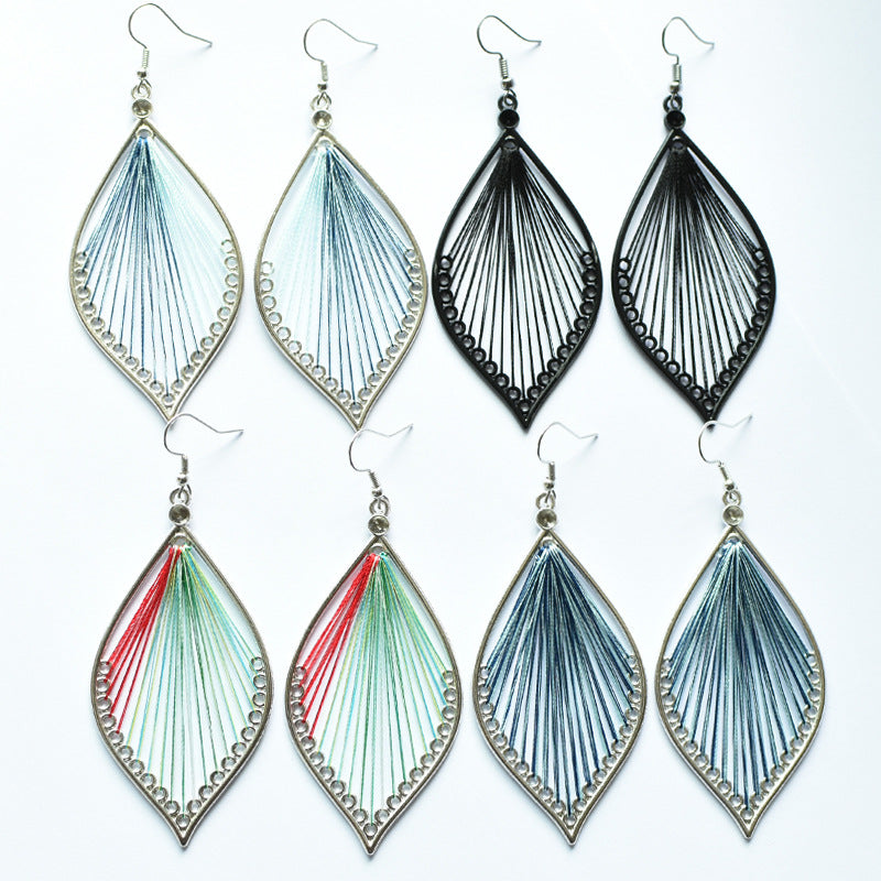 Handmade leaf earrings
