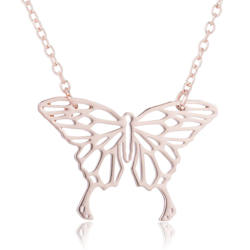 Style hollow butterfly necklace