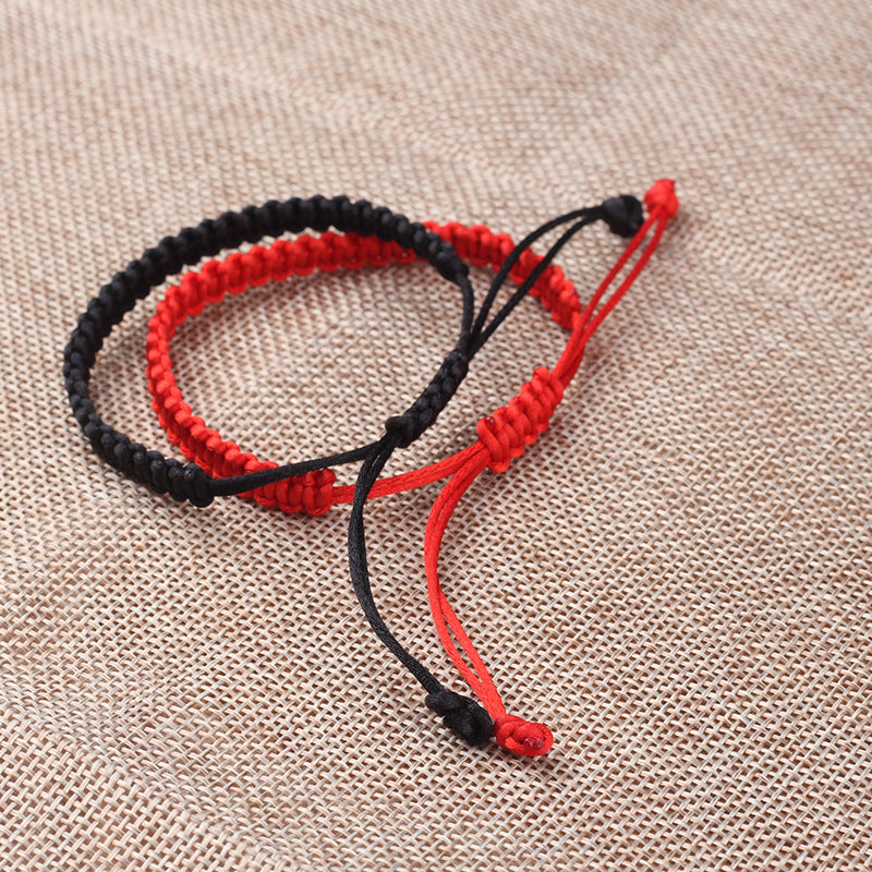 Chinese Red Knots String Bracelet