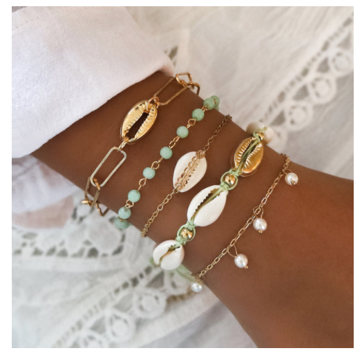 Simiya style multilayer chain bracelet