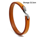 Retro Simple Leather Bracelet Men's All-match Punk Rock Leather Bracelet