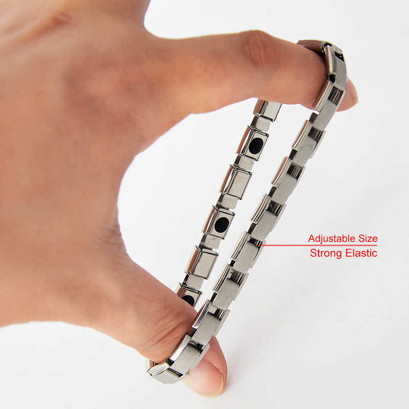 Magnet elastic stainless steel bracelet