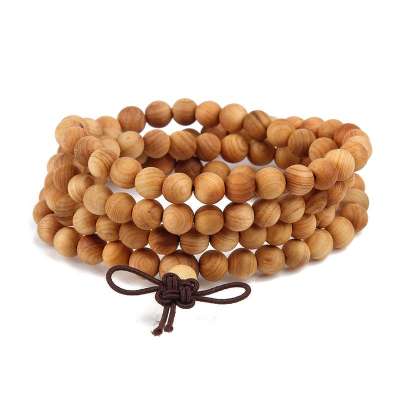 108 Dark sandalwood buddha beads safe rosary bracelet