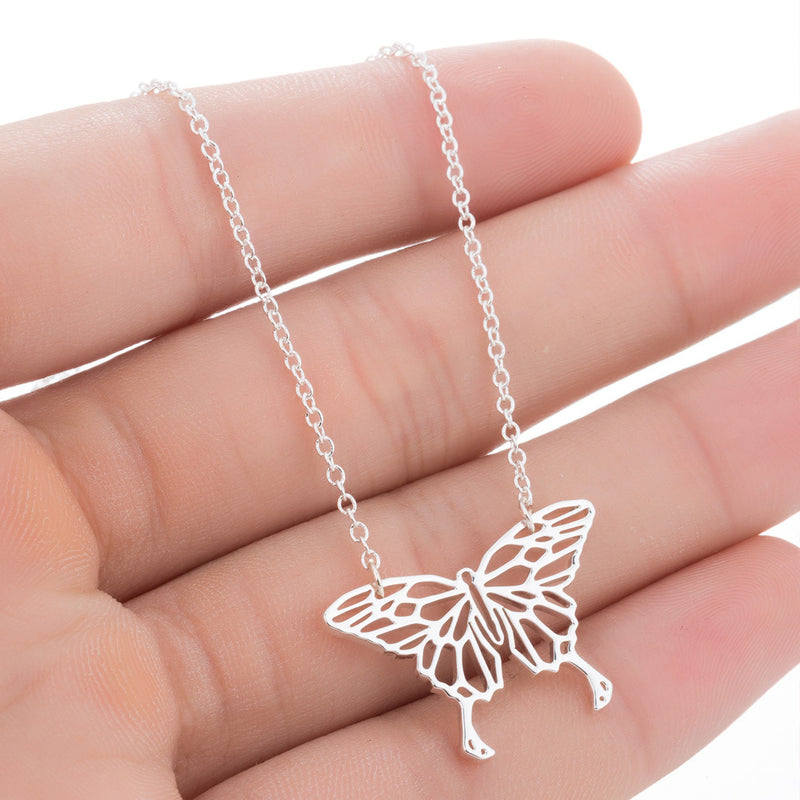 Style hollow butterfly necklace