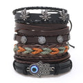 Vintage Men's Leather Bracelet European And American Woven Suit Carrying Strap