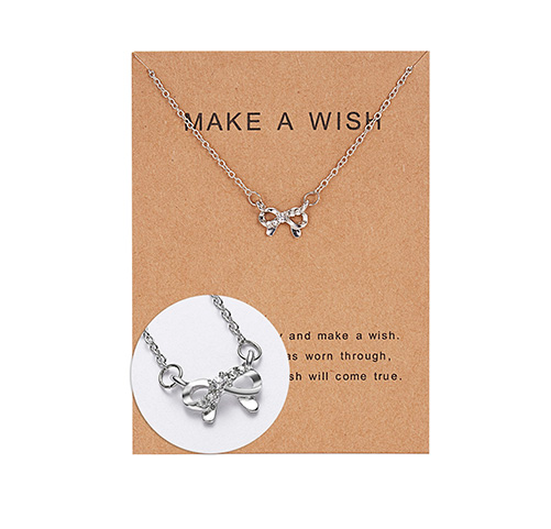 New hot star paper card necklace series Multi-set diamond pendant clavicle chain Women's personalized jewelry wholesale