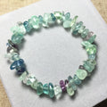 Crystal gravel single circle bracelet