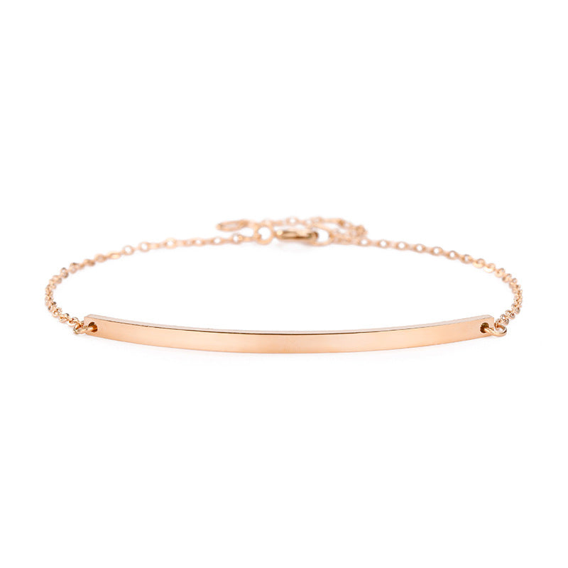 Stainless steel 8 - word bracelet bracelet