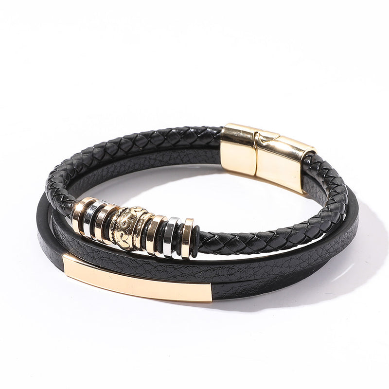 Simple And Fashionable Punk Style Magnetic Multi-layer Bracelet Bracelet