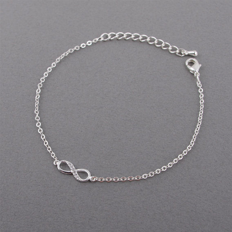 Eight point diamond collar clavicle chain bracelet