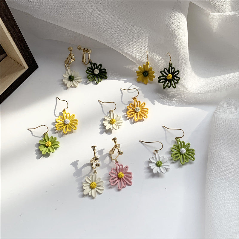 Korean temperament simple female forest earrings