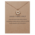 New hot star paper card necklace series Multi-set diamond pendant clavicle chain Women's personalized jewelry wholesale