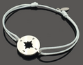 Compass Stainless Steel Charm Wish Bracelet