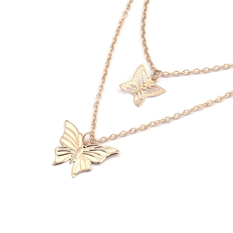 Double butterfly necklace