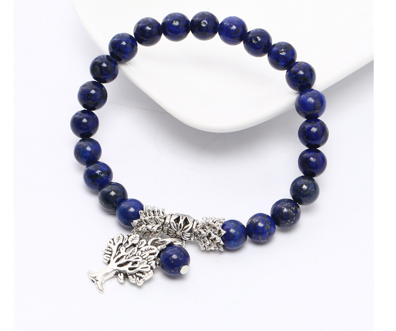 Yoga Lapis Lazuli Tree Of Life Bracelet