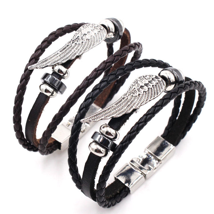 Cowhide Vintage Men's Leather Bracelet
