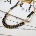 Resin rhinestone short clavicle chain Korean version