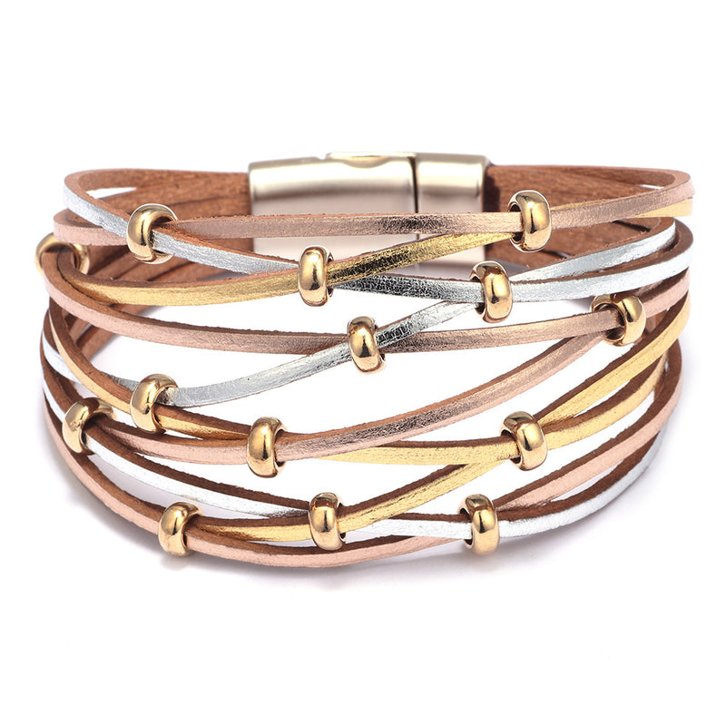 Multi-Layer Braided Leather Bracelet