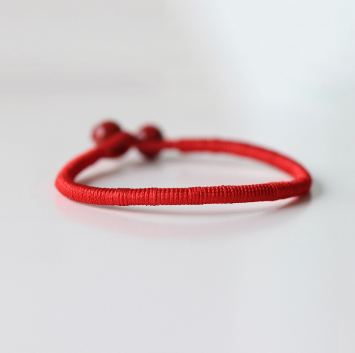 Year red rope bracelet men and women transfer safe ceramic handmade jewelry bracelet ethnic style
