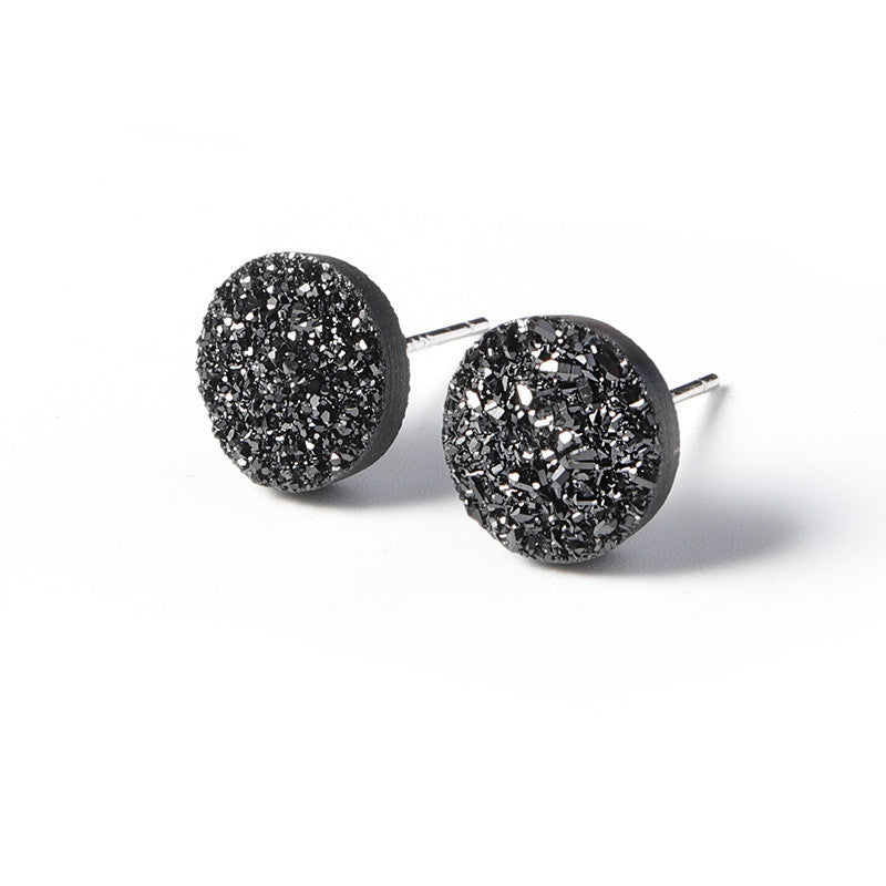 Tremella Studs Men's Trendy Black Single Korean Men's Simple